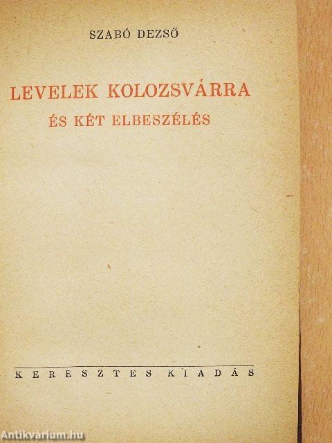 Levelek Kolozsvárra