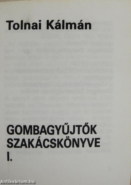 Gombagyűjtők szakácskönyve I-II. (minikönyv)
