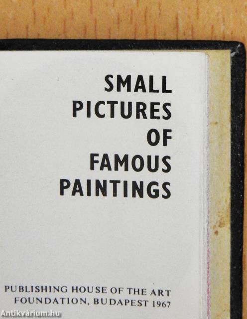Small pictures of famous Paintings (minikönyv)