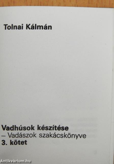 Vadhúsok készítése 1-3. (minikönyv)