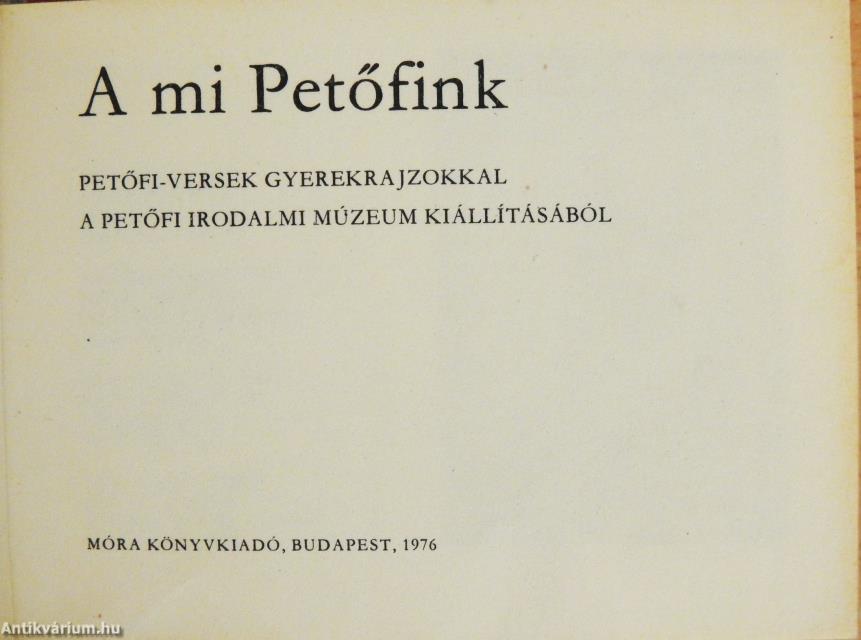 A mi Petőfink (minikönyv)