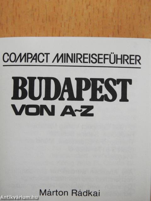 Budapest von A-Z (minikönyv)