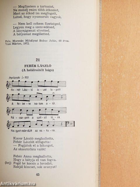 Szatmári népballadák