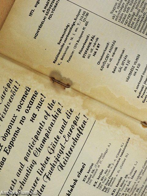 Rádiótechnika 1973. (nem teljes évfolyam)