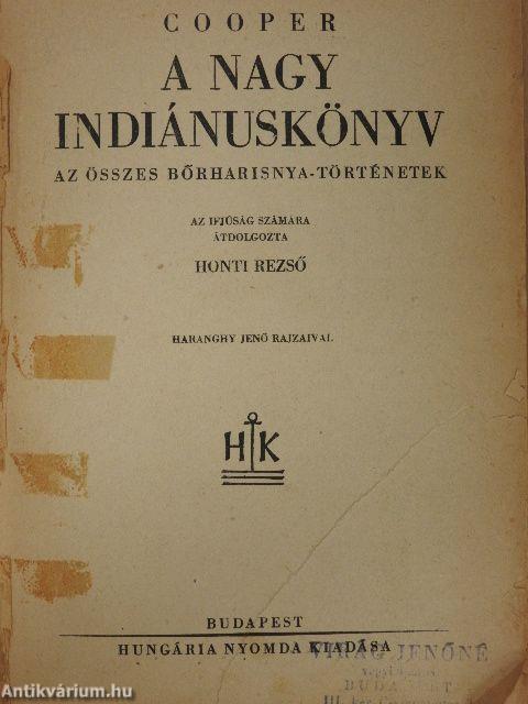 A nagy indiánuskönyv (rossz állapotú)