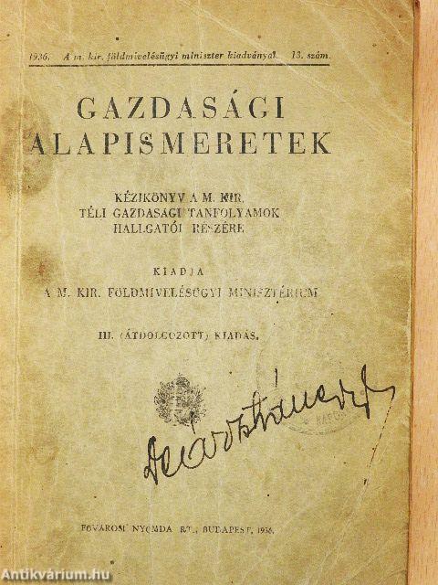 Gazdasági alapismeretek