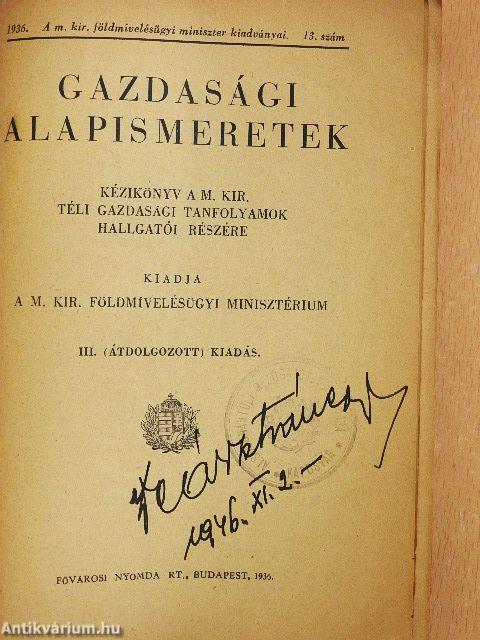 Gazdasági alapismeretek