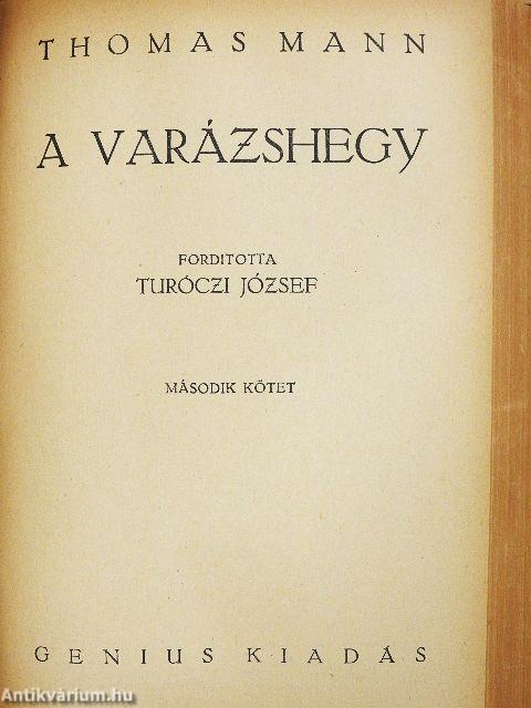 A varázshegy I-IV.