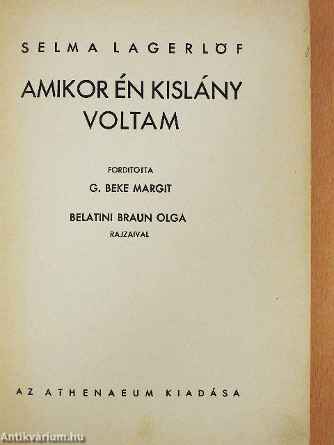 Amikor én kislány voltam