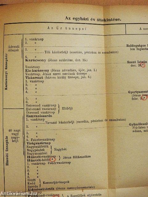 Elemi iskolai hittankönyv/Kis Biblia az elemi népiskolák 3-6. osztályának római kath. tanulók részére/Katholikus szertartástan népiskolák számára