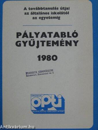 Pályatabló gyűjtemény 1980