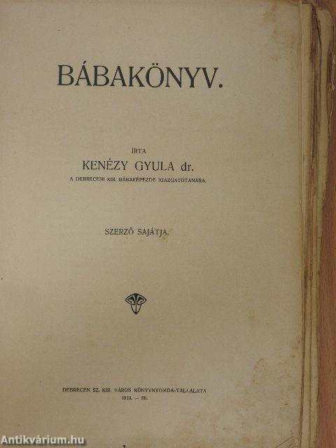Bábakönyv (rossz állapotú)
