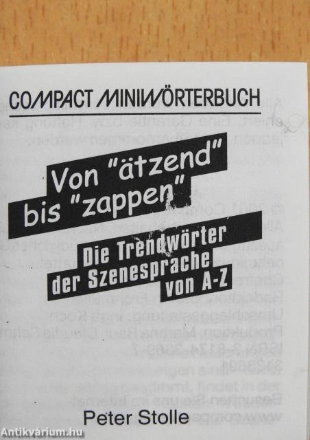 Von "ätzend" bis "zappen" (minikönyv)