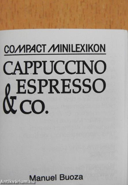 Cappuccino & Espresso Co. (minikönyv)