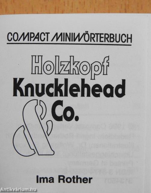 Holzkopf Knucklehead & Co. (minikönyv)
