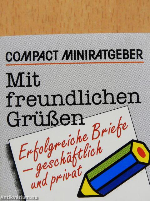 Mit freundlichen Grüßen (minikönyv)