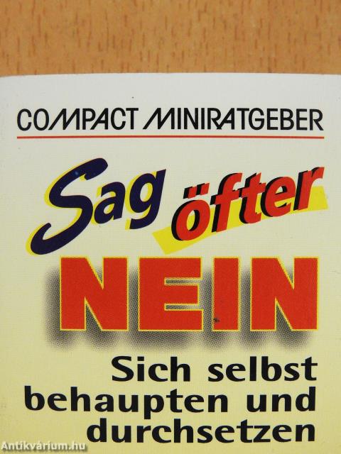 Sag öfter nein (minikönyv)