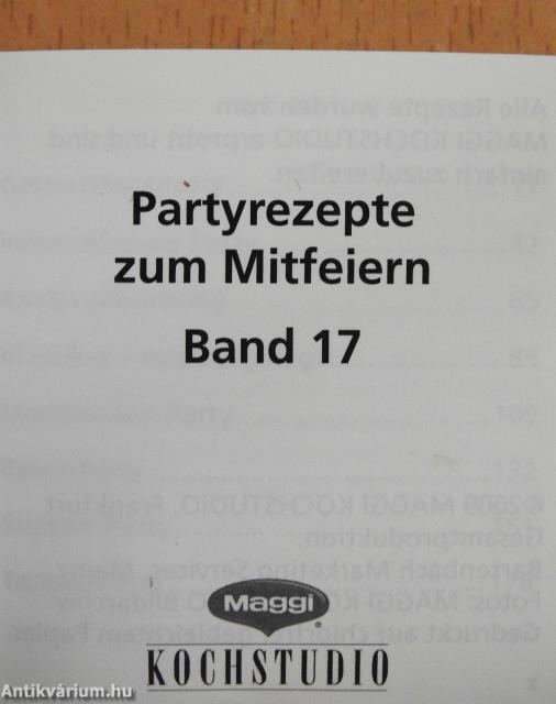 Partyrezepte zum Mitfeiern! 17 (minikönyv)