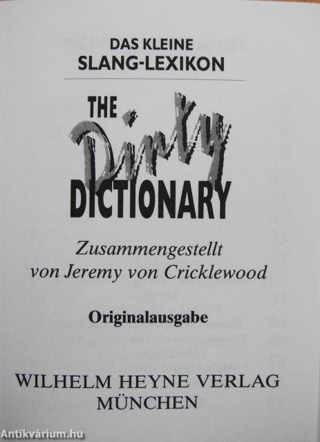 The Dirty Dictionary (minikönyv)