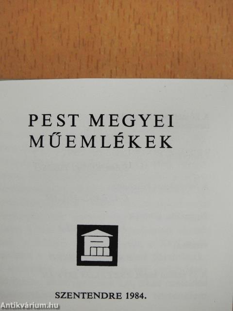 Pest megyei műemlékek (minikönyv)