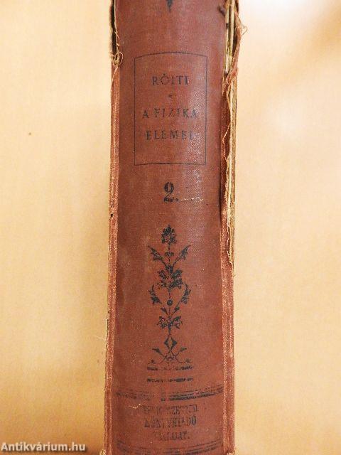 A fizika elemei II. (rossz állapotú)