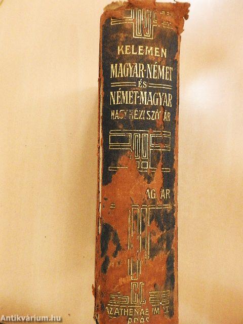 Német és magyar nagy kézi szótár II. (rossz állapotú)