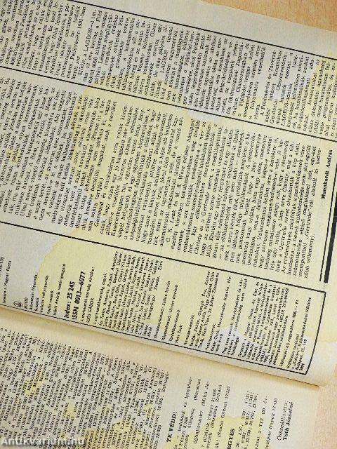 Élet és Tudomány 1989. (nem teljes évfolyam)