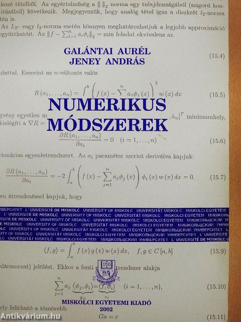 Numerikus módszerek