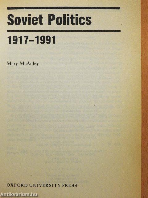 Soviet Politics 1917-1991