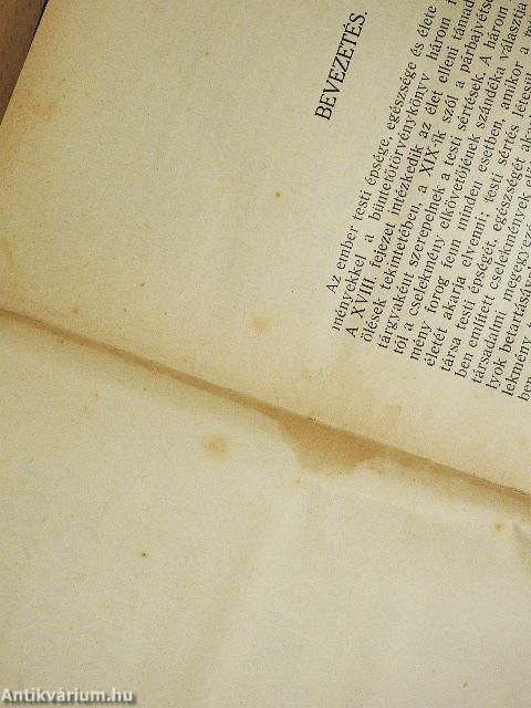 A törvényszéki orvostan tankönyve II.