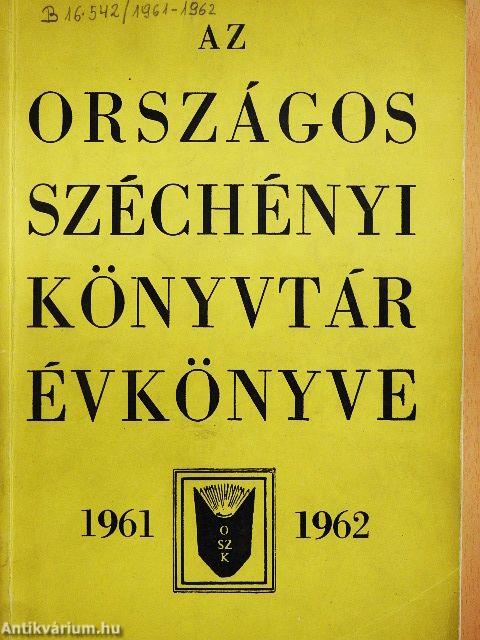 Az Országos Széchényi Könyvtár Évkönyve 1961-1962