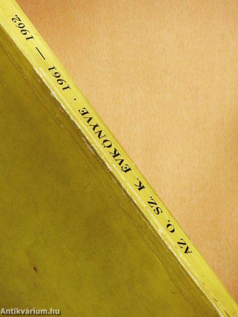 Az Országos Széchényi Könyvtár Évkönyve 1961-1962