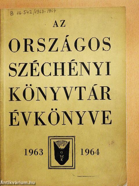Az Országos Széchényi Könyvtár Évkönyve 1963-1964