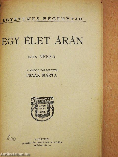 Egy élet árán