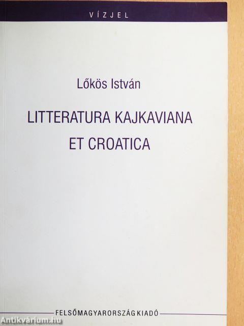 Litteratura kajkaviana et croatica