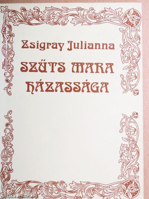 Szűts Mara házassága