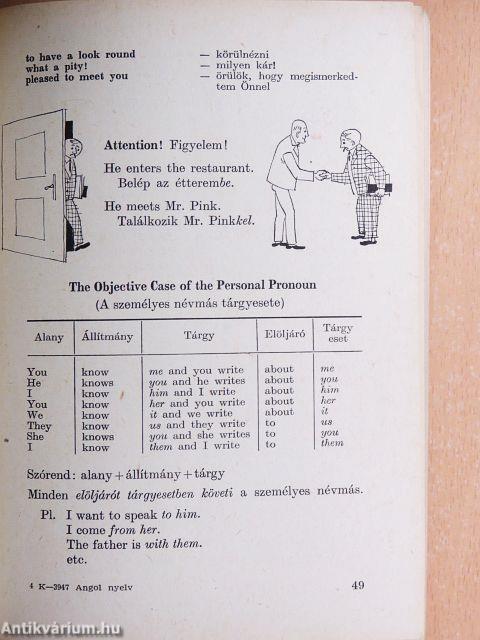 Angol nyelv a vendéglátásban, az idegenforgalomban és a kereskedelemben