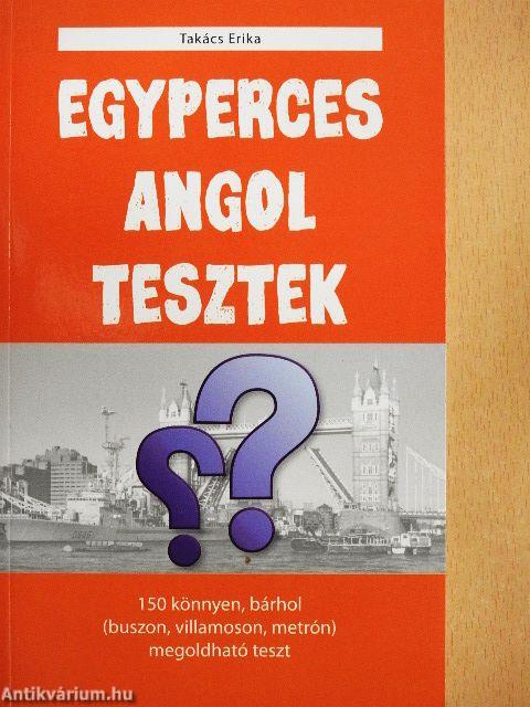 Egyperces angol tesztek