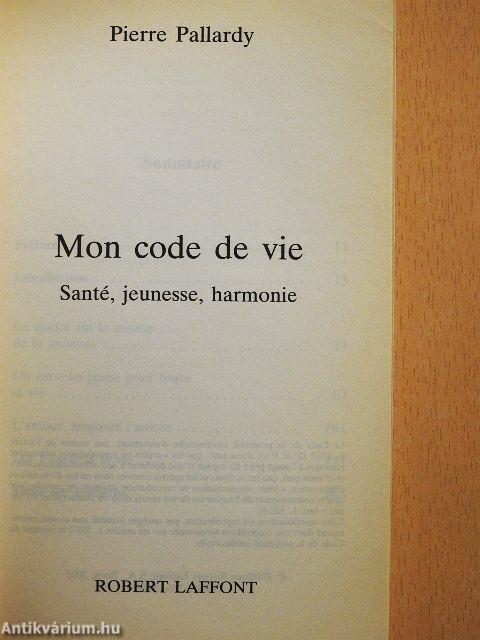 Mon code de vie
