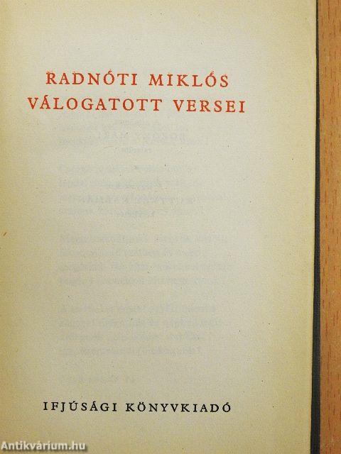 Radnóti Miklós válogatott versei