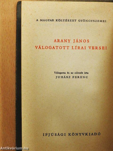 Arany János válogatott lírai versei