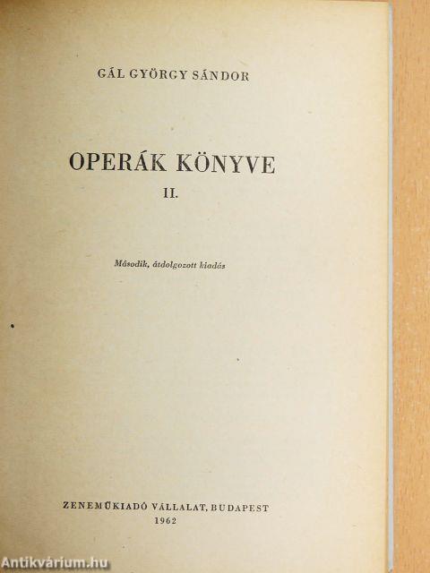Operák könyve II.