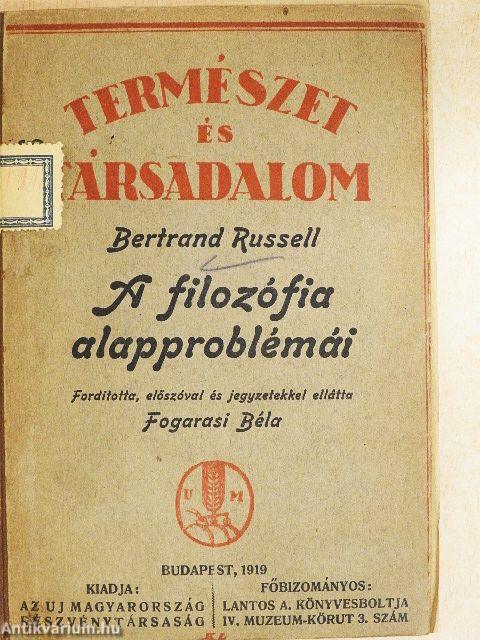 A filozófia alapproblémái