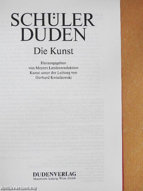Schüler Duden - Die Kunst