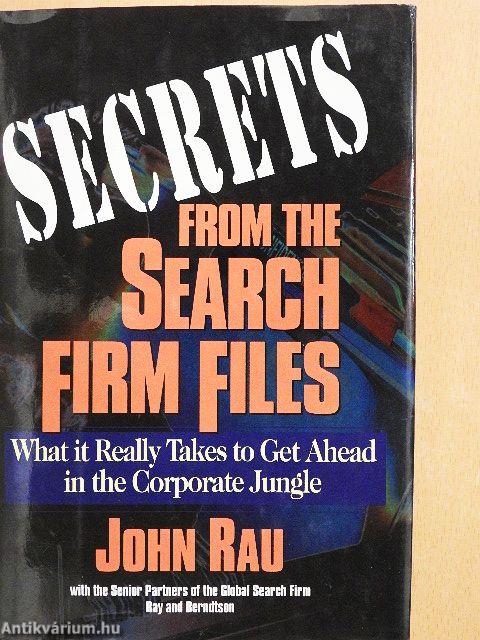 Secrets from the Search Firm Files