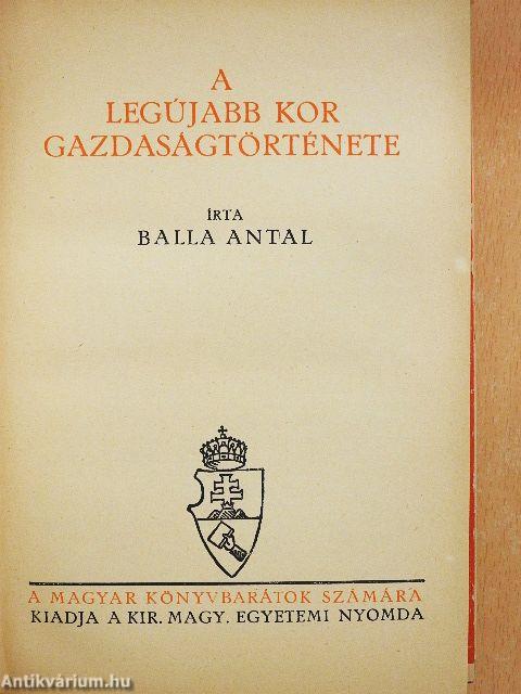 A legújabb kor gazdaságtörténete