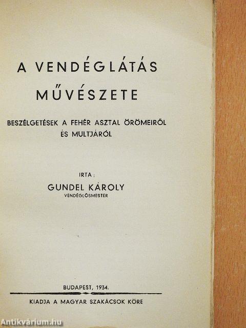 A vendéglátás művészete