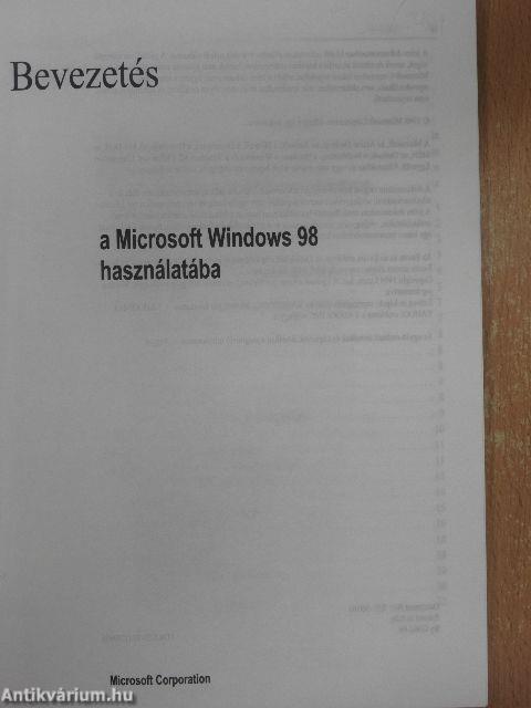 Bevezetés a Microsoft Windows 98 használatába