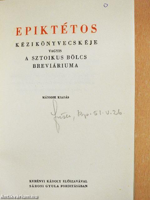 Epiktétos kézikönyvecskéje