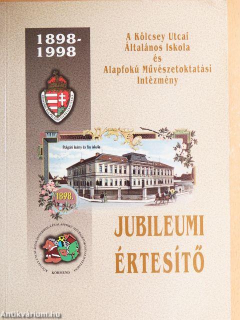 Jubileumi értesítő 1898-1998